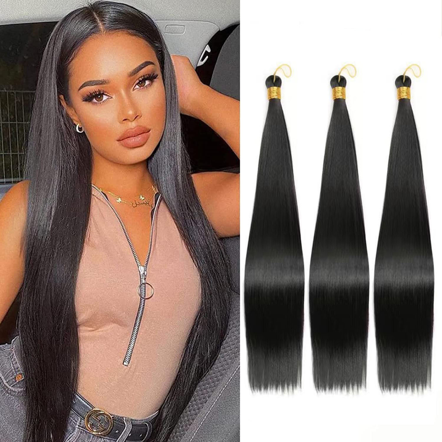 LCB023 Bone Straight Braiding Hair