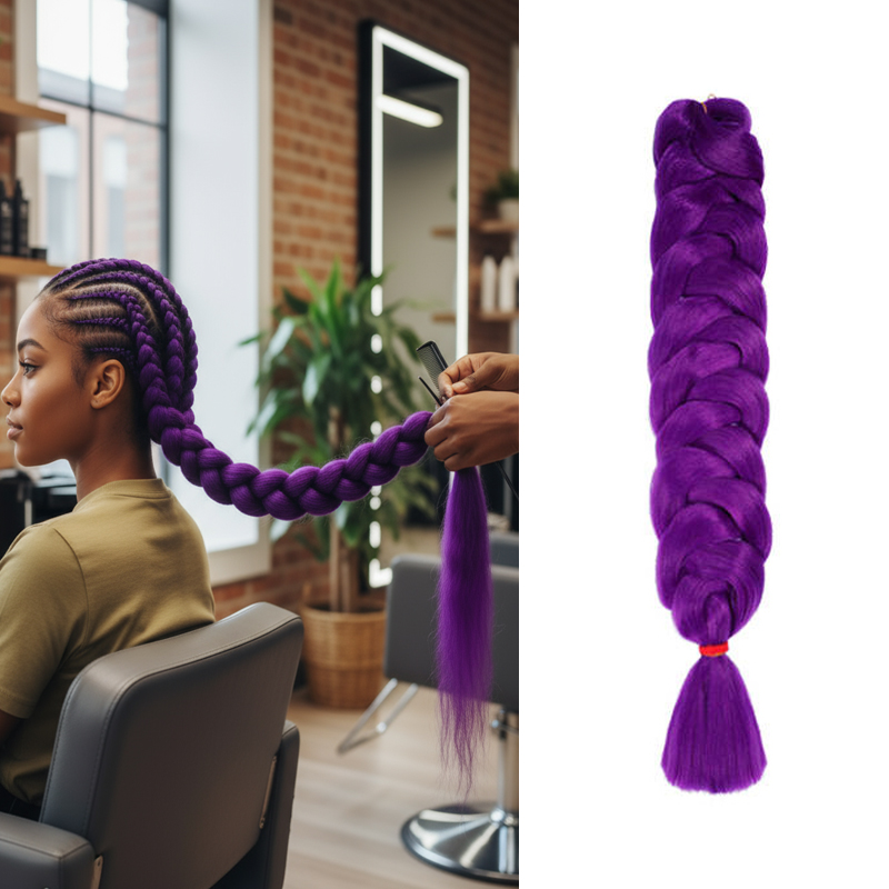 82 Inch Braiding Hair Wholesale | 165g Jumbo Pre Stretched Crochet Braids