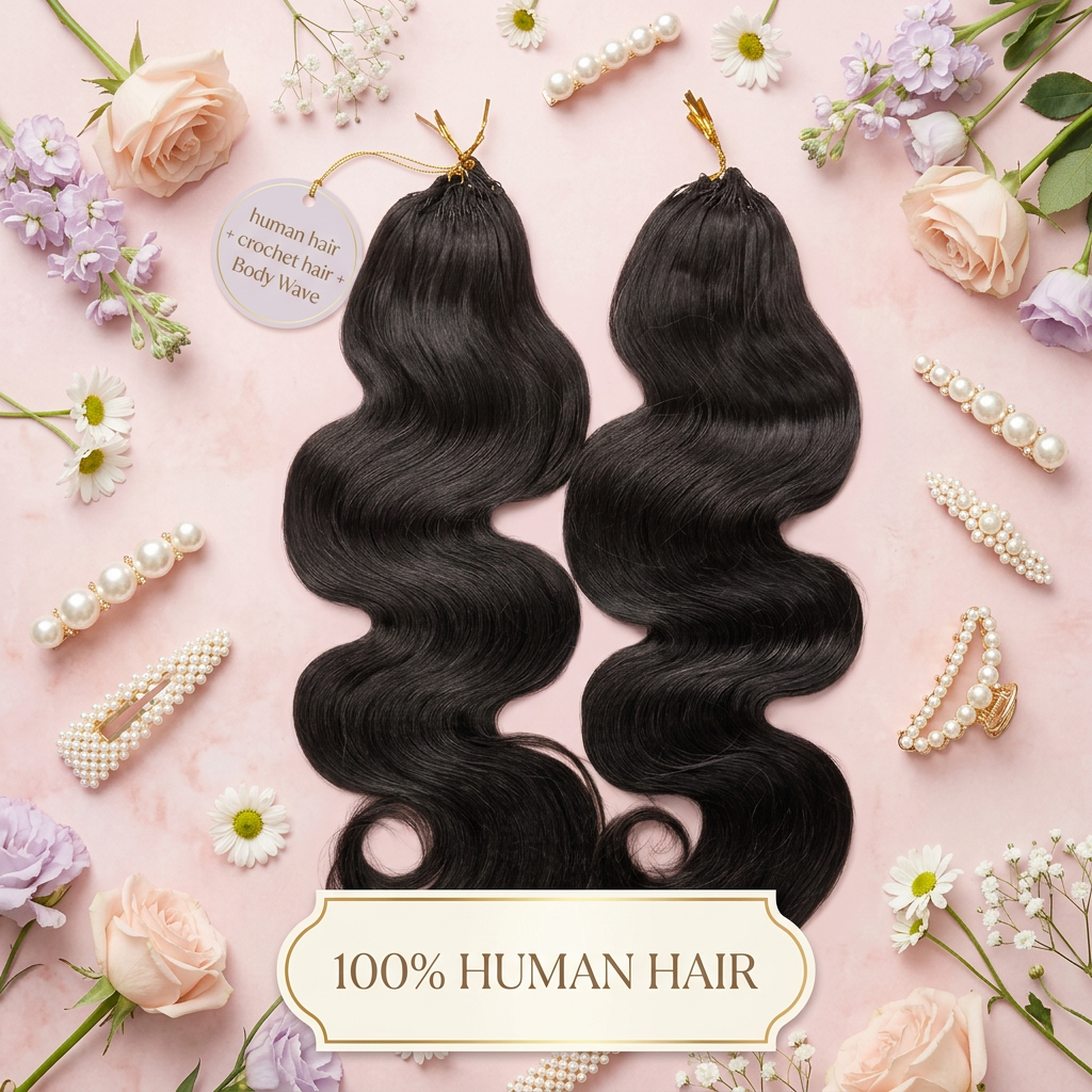 Body Wave Crochet Hair Human Hair Bulk | Soft Wave Hair Supplier